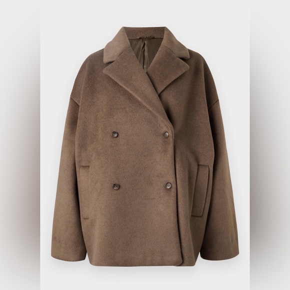 NWT 2nd Day calisa brushed wool brown Coat - Picture 4 of 8